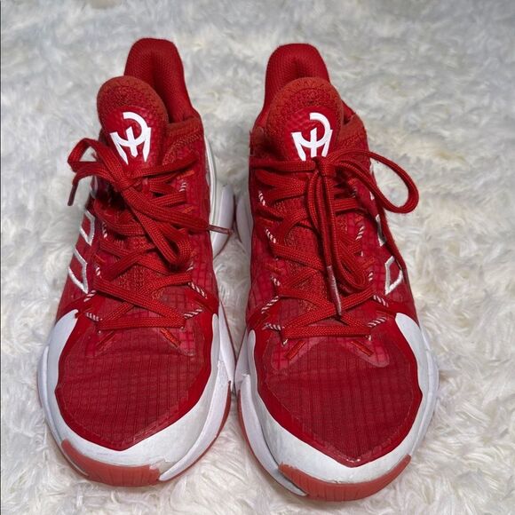 adidas Kids Red and White Sneakers - Picture 2 of 6